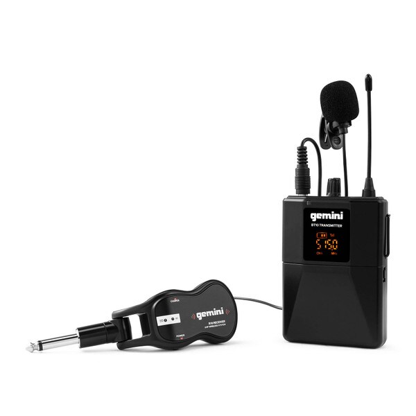 Main product image for Gemini GMU-HSL100 Professional Wireless Headset and Lavalier Rechargeable Battery Body Pack 235-162